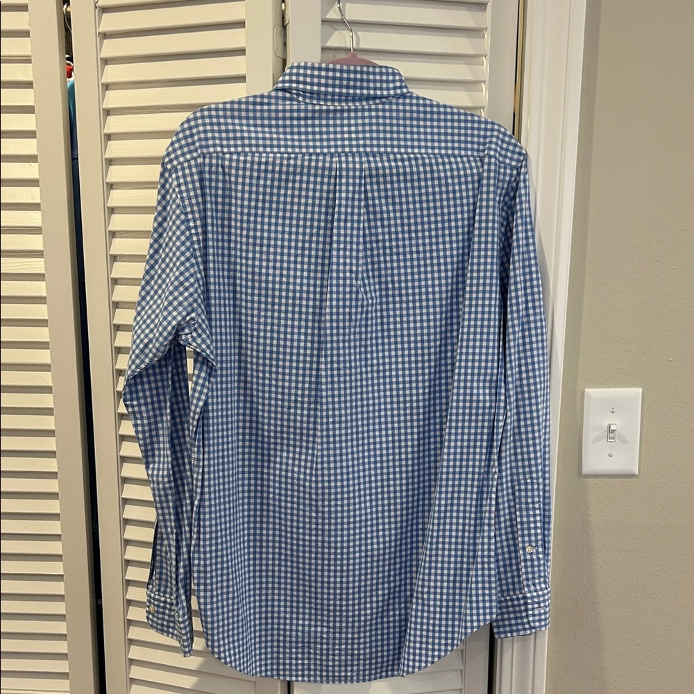 Polo Ralph Lauren Blue and White Checkered Shirt - Picture 4 of 4